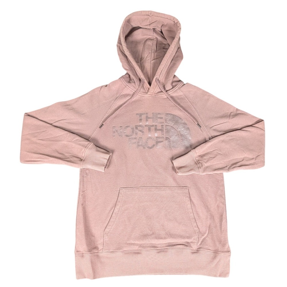 The North Face Hoodie Womens XS Mauve Metallic Logo Pullover Excellent